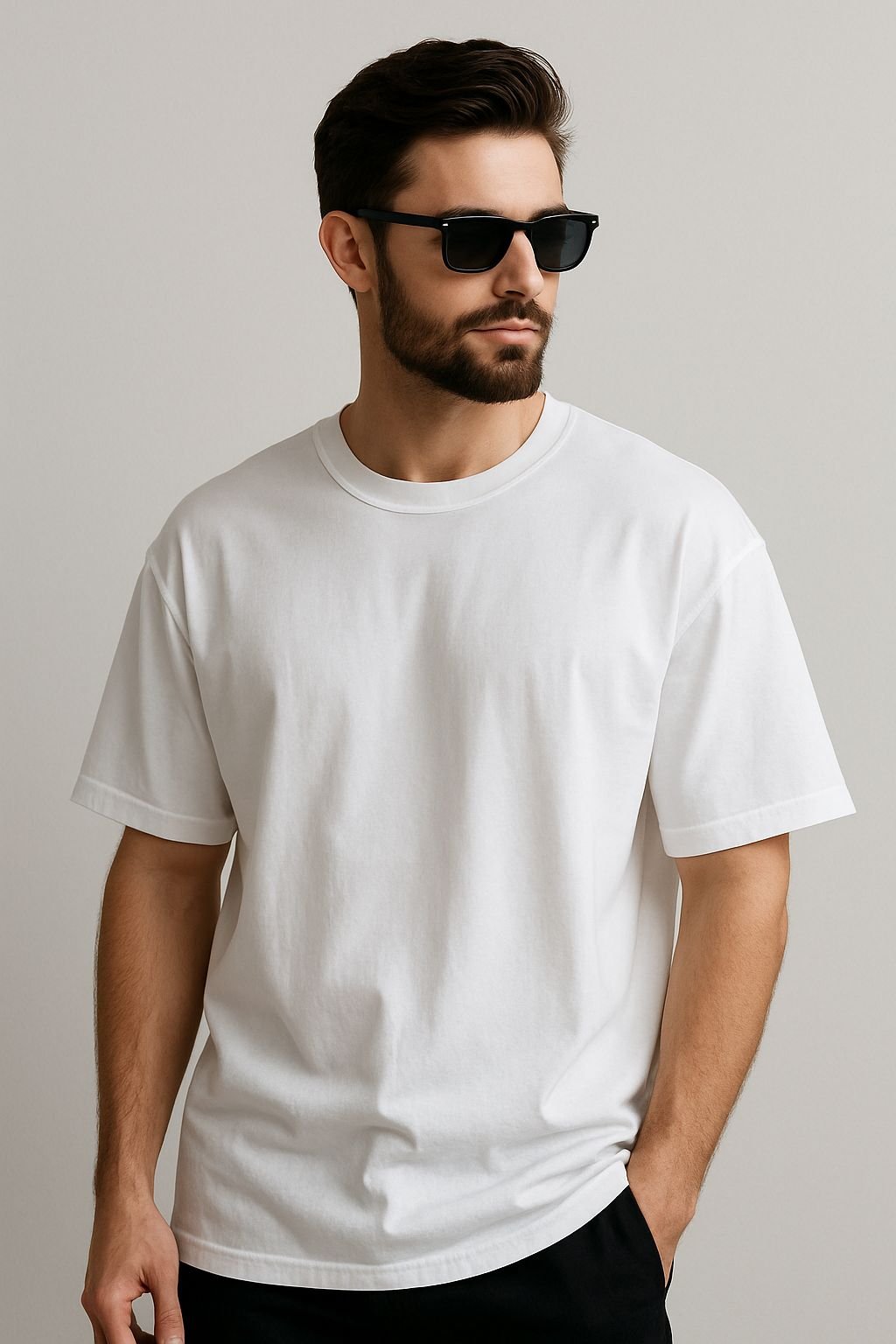 plain over size tshirt