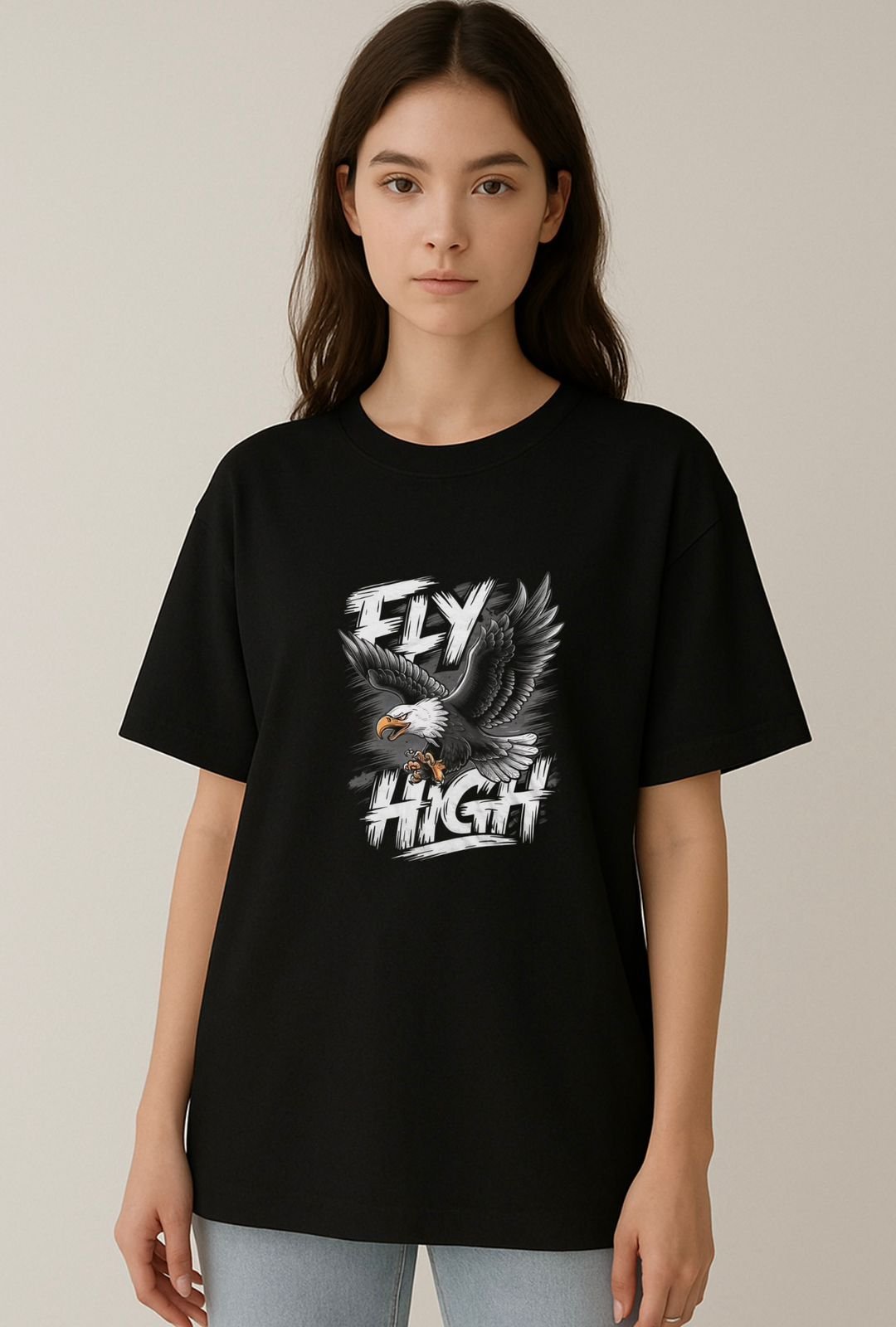Fly High Graphic Oversize T-Shirt